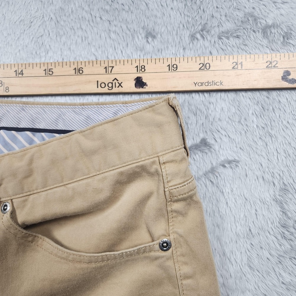Peter Millar Pants Mens 40x30 (Fits 38x29) Beige Stretch Chino Golf Casual - Picture 9 of 13
